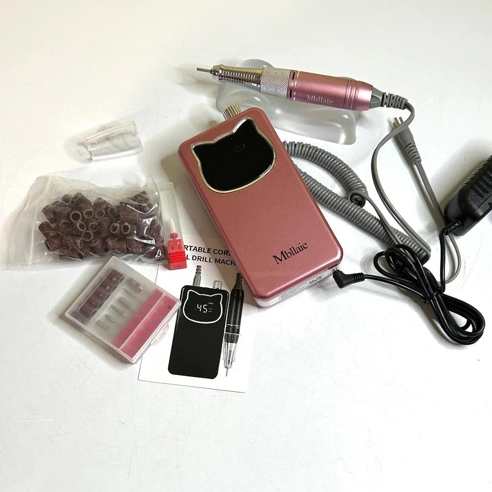 Pink Professional Nail Drill File 45000RPM